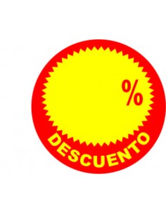 Etiquetas adhesivas para descuentos
