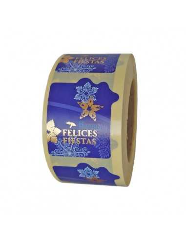 Pegatinas para navidad Felices Fiestas