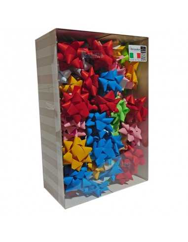 Caja de 70 moñas de 19 mm. colores pastel