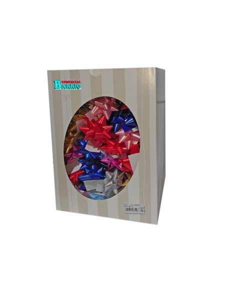 Caja de 100 lazos adhesivos para regalos