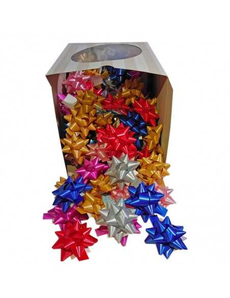 Caja de 100 lazos adhesivos para regalos