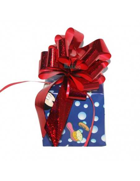 Lazo automatico para regalos de 31mm de ancho color rojo brillo