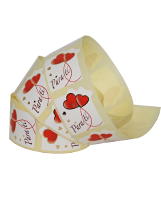 Pegatinas para regalos corazones