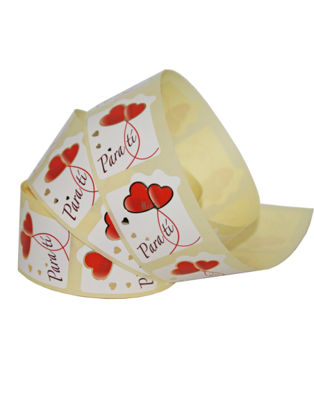 Pegatinas para regalos corazones