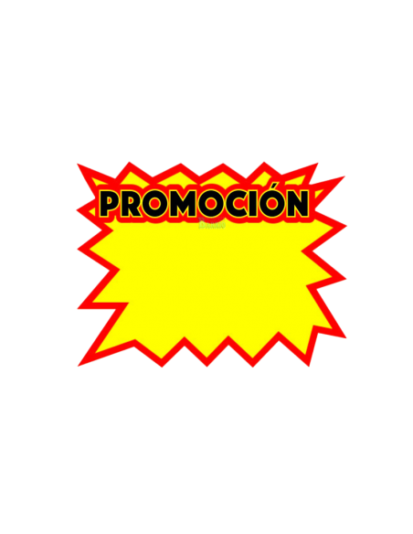 Pegatinas y etiquetas de "Promoción" para ofertas, modelo explosión para poner precios