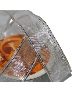 Cinta plateada para vestido, cinta navideña, lazos... 2