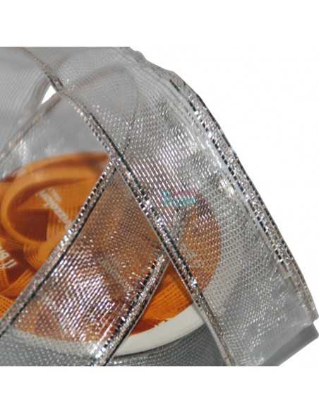 Cinta plateada para vestido, cinta navideña, lazos regalo, eventos, color plata 3 metros