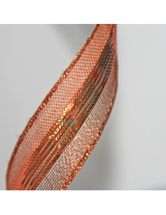 Cinta de tela lamina cobre, decorativa color cobre y brillo 2