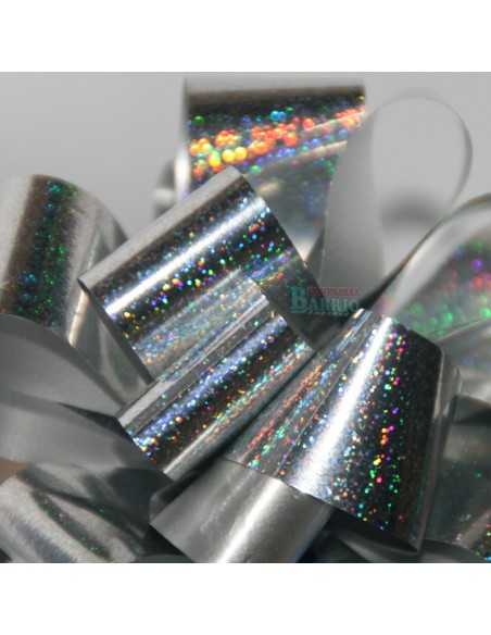 Lazo automatico de 31 mm de ancho. color plata brillo. Caja de 30 lazos