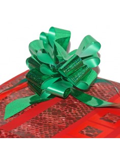 Lazo automatico de 31 mm de ancho. color verde brillo