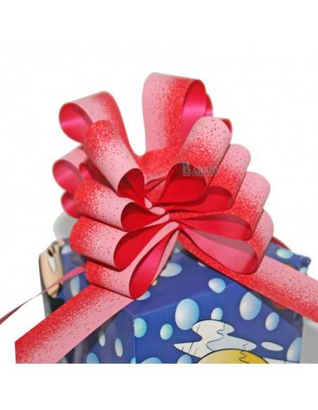 Lazo automatico de 31 mm de ancho. color rojo mate. Caja de 30 lazos