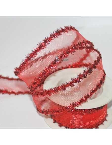 Lazo Decorativo Rojo calado con espumillon