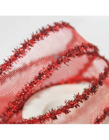 Lazo Decorativo Rojo calado con espumillon