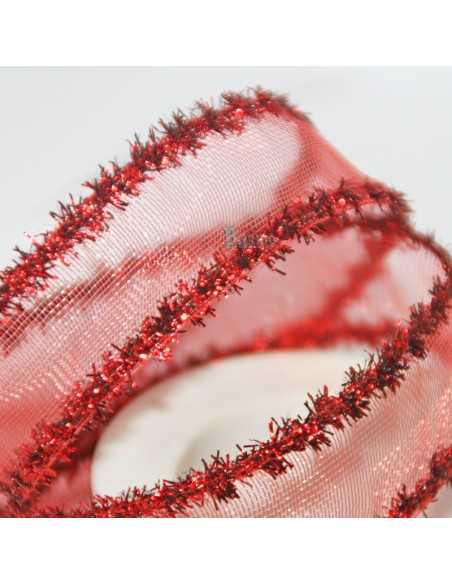 Lazo Decorativo Rojo calado con espumillon