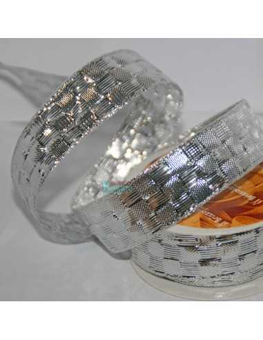 Cinta decorativa plateada, cinta navidad y...