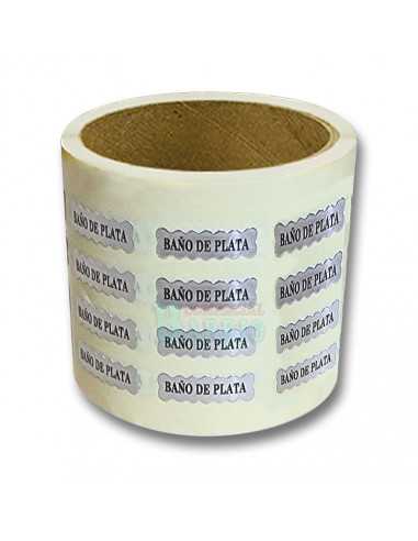 Etiquetas para joyería  "Baño de Plata"
