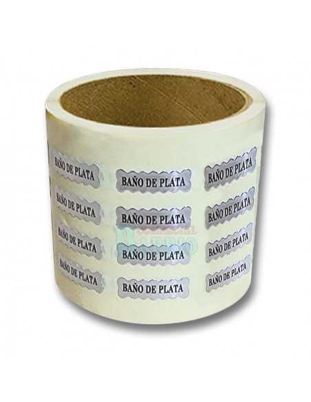 Etiquetas para joyería  "Baño de Plata"