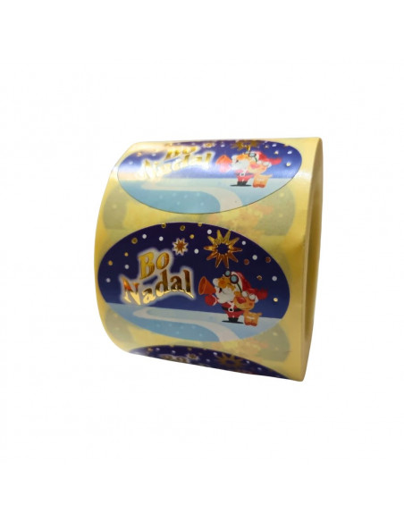 Etiquetas Adhesivas Bo Nadal Papa Noel