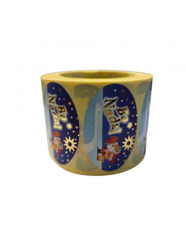 Etiquetas Adhesivas Bo Nadal Papa Noel