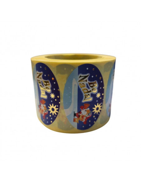 Etiquetas Adhesivas Bo Nadal Papa Noel