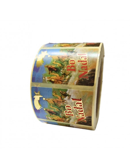 Etiquetas para Navidad "Bo Nadal" "Bon Nadal" "Eguberri on" Reyes Magos