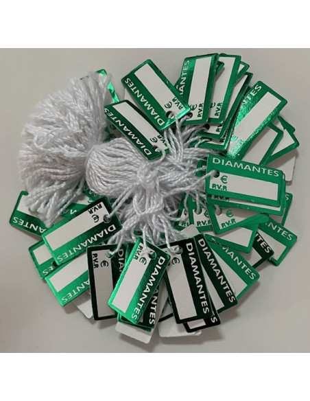 Etiquetas colgantes para joyeria " Diamantes"
