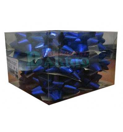 Caja 12 moños medianas  azul