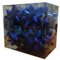Caja 12 moños medianas  azul