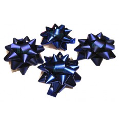Caja 12 moños medianas  azul