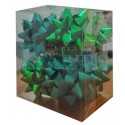 Caja 12 moños medianas  verdes
