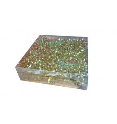 Moños color oro espumillon