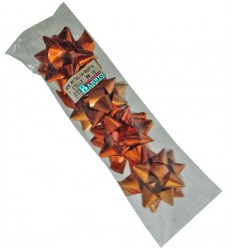 Bolsa de 4 moños naranja liso 2