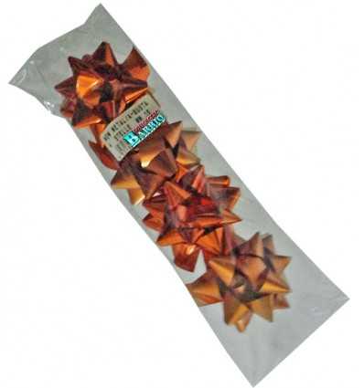 Bolsa de 4 moños naranja liso