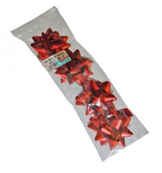 Bolsa de 4 moños rojo brillo y mate 2