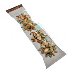 Bolsa de 4 moños oro y oro rayas beige 2