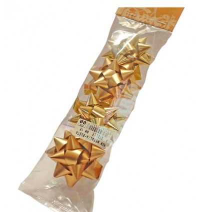 Bolsa de 4 moñas grandes oro