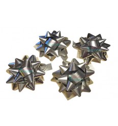 Bolsa de 4 moños grandes plata