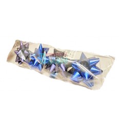 Bolsa de 4 moñas para regalos grandes azules 2