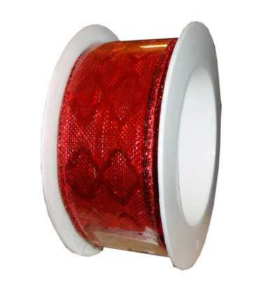 Lazo decorativo Rojo con rombos