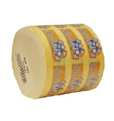 Etiquetas para regalos "Felicidades"  kraft lazo azul 2