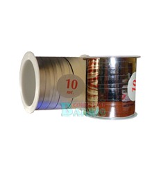 Bolsa de 2 Rollos de Cinta decorativa para regalos  plata