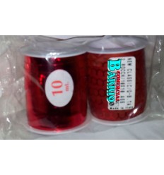 Bolsa cinta decorativa rojo brillo y mate  2