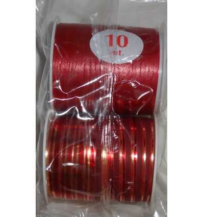 Bolsa de 2 Rollos de Cinta Decorativa roja