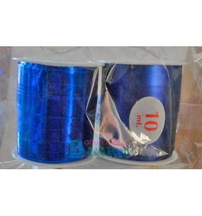 Bolsa cinta decorativa azul brillo y mate 