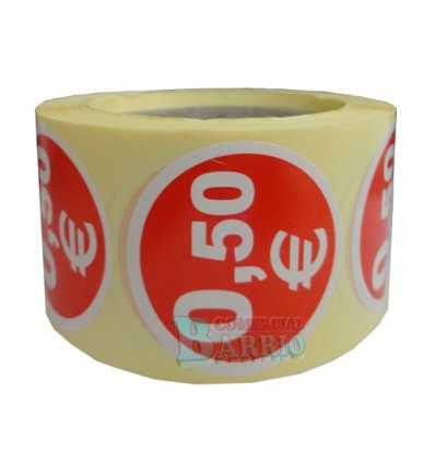 Etiquetas para precios 0,5€