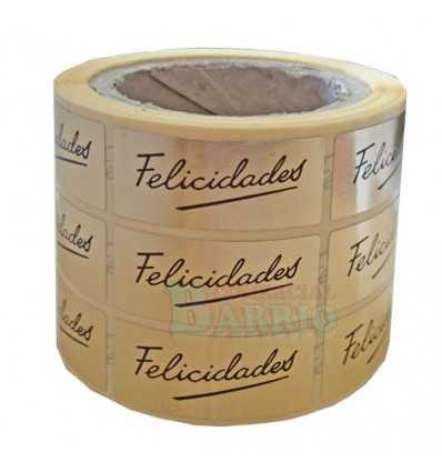 Etiquetas para regalos "Felicidades" Firma