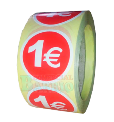 Etiquetas para precios 1€ 2