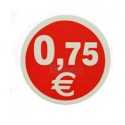Etiquetas para precios 0,75€