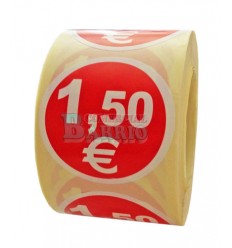 Etiquetas para precios 1,5€ 2