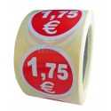 Etiquetas para precios 1,75€